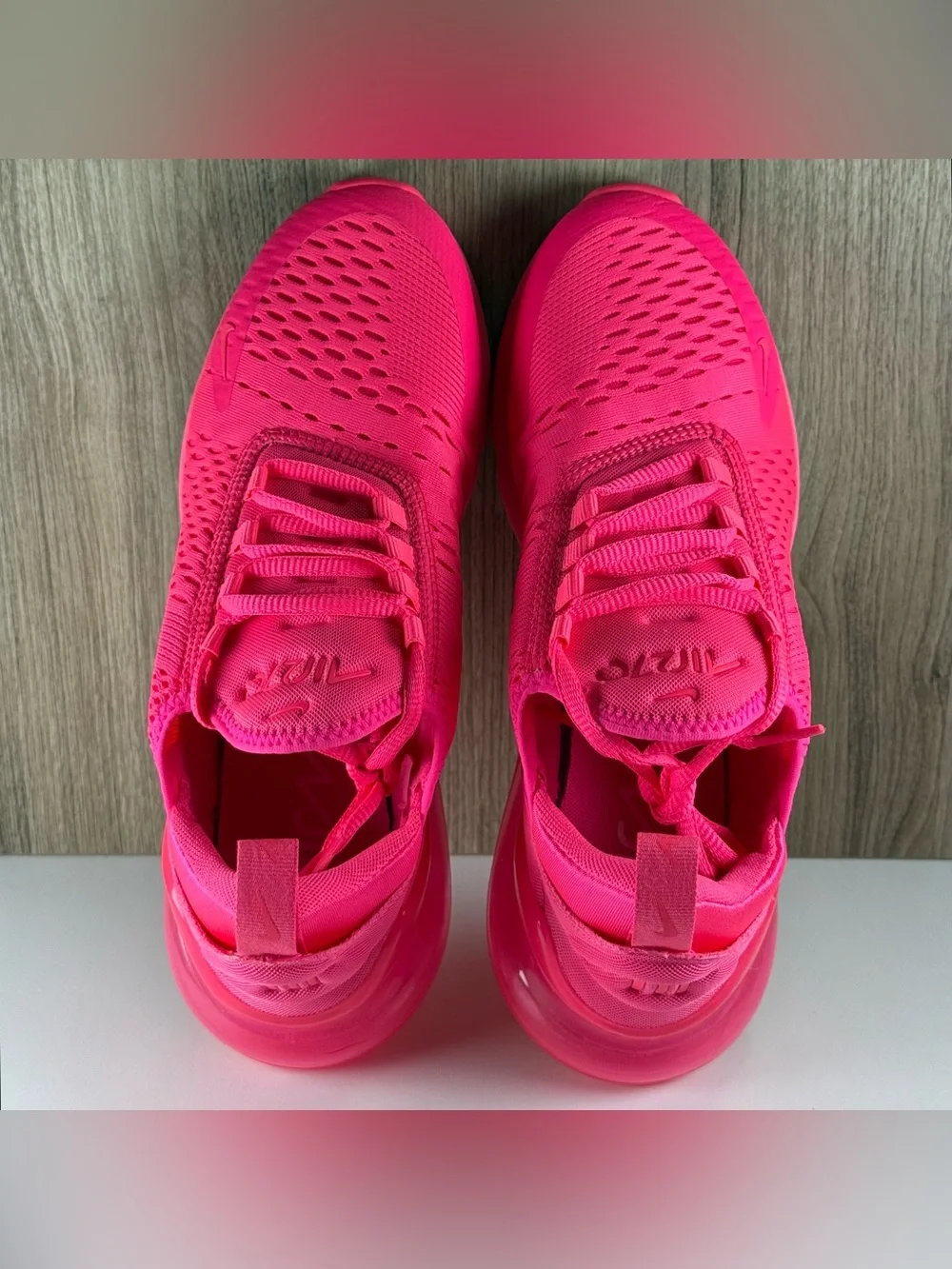 Nike Air Max 270 Bright Triple Pink Running Shoes FD0293-600 Women’s Size 8.5